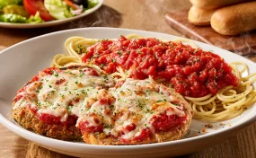 Olive Garden Eggplant Parmigiana Lunch